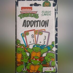 New Teenage Mutant Ninja Turtles Addition Flash Cards